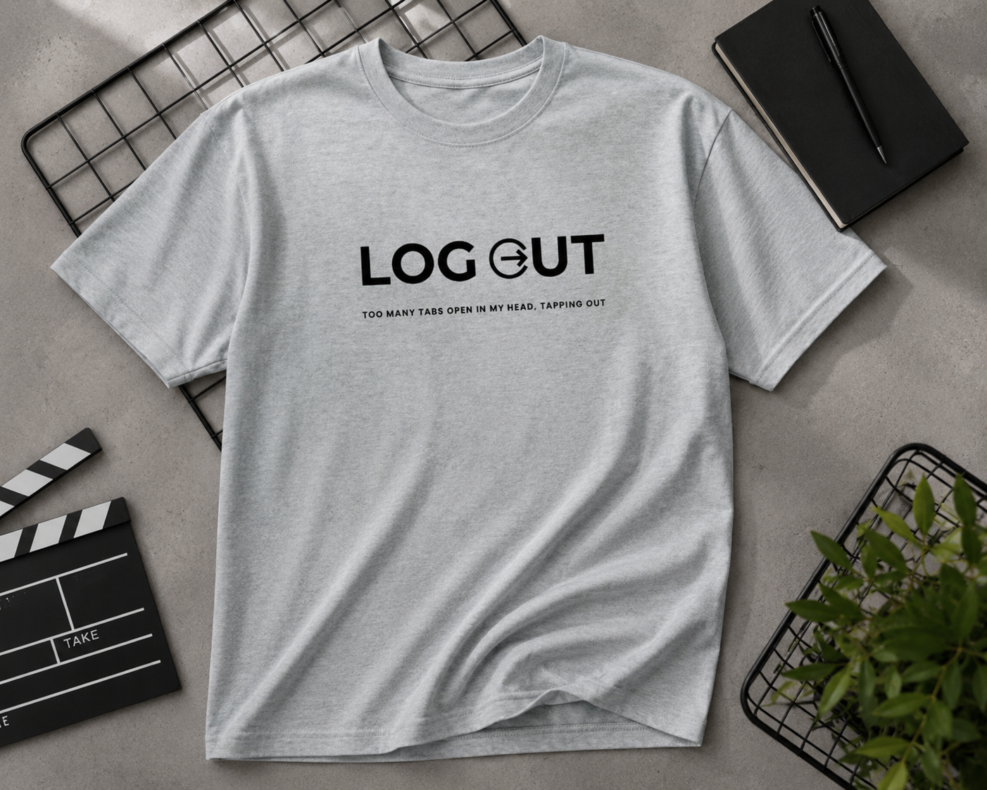 Logout ~ Unisex Basic Tee