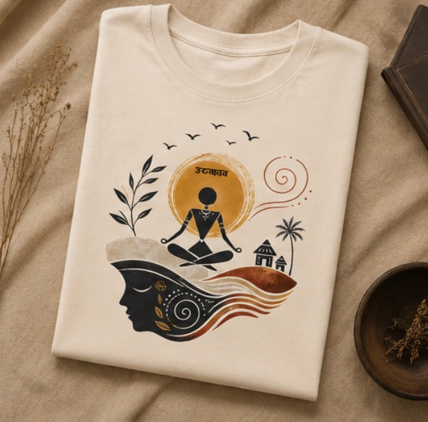 Warli art ~ Unisex Classic Crew T-Shirt