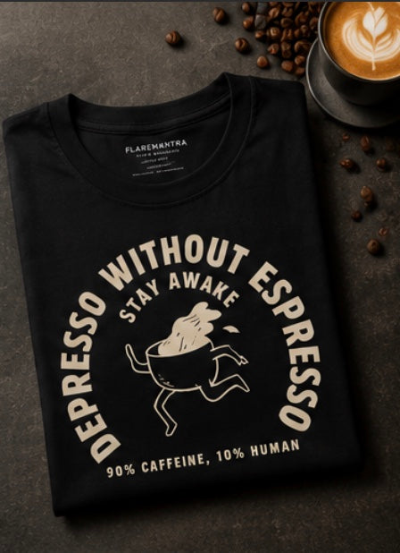 Depresso Without Espresso ~ Unisex Classic Crew Tee