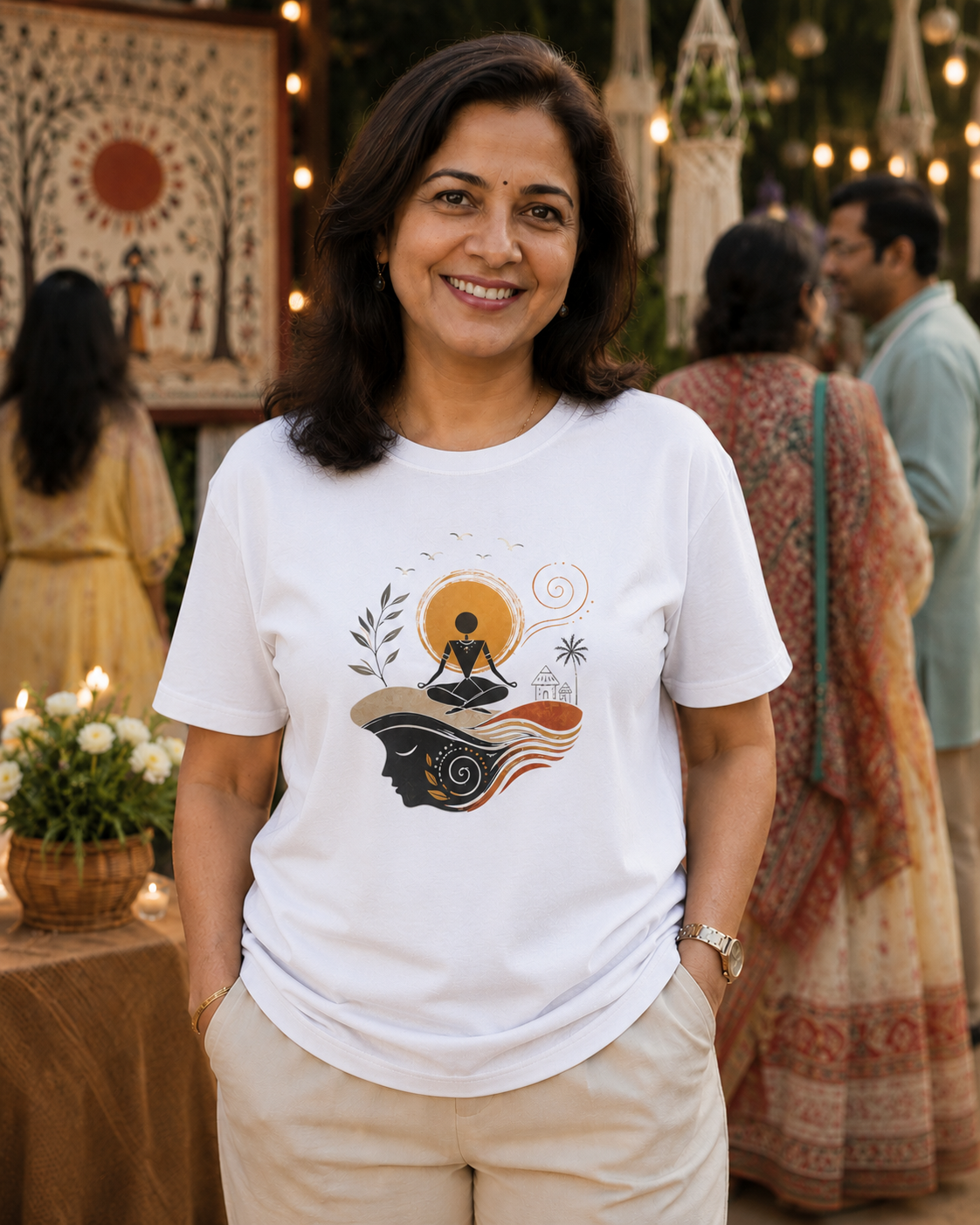 Warli art ~ Unisex Classic Crew T-Shirt