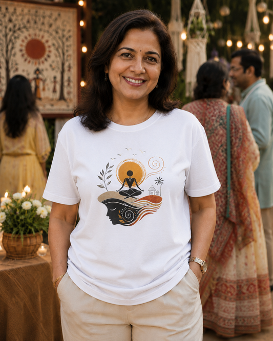 Warli art ~ Unisex Classic Crew T-Shirt